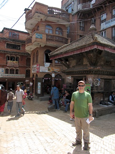 On site at Bhaktapur, Nepal