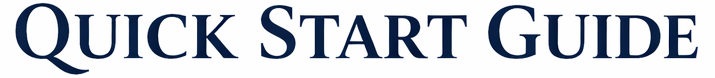 Quick Start Guide